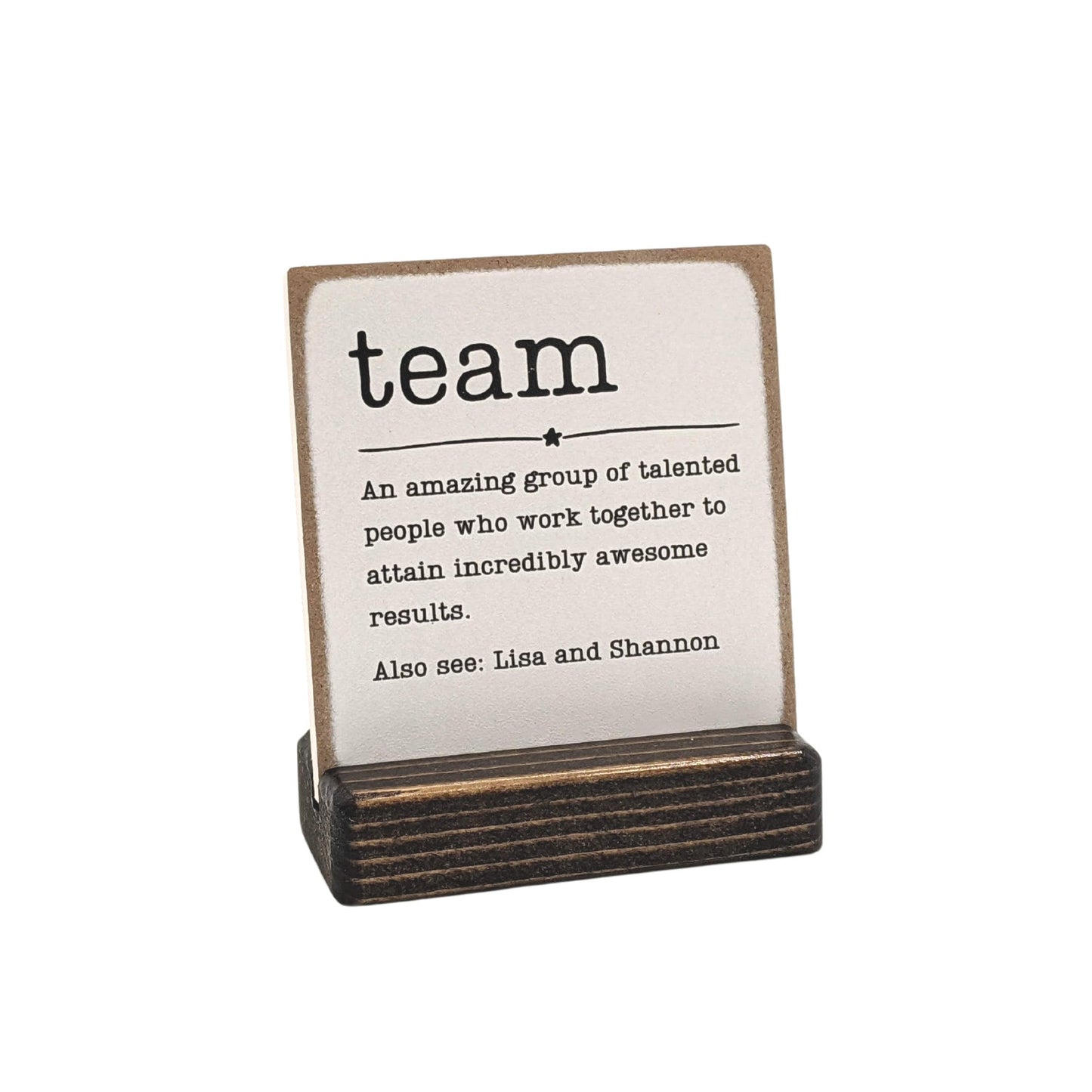 TEAM definition, (typed font), personalized corporate gift, coworker gift, work gift, office gift, employee appreciation