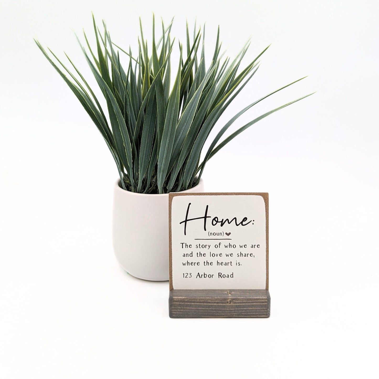 Home definition Sign | Home The Story of Who We Are | mini sign | new home gift | personalized gift