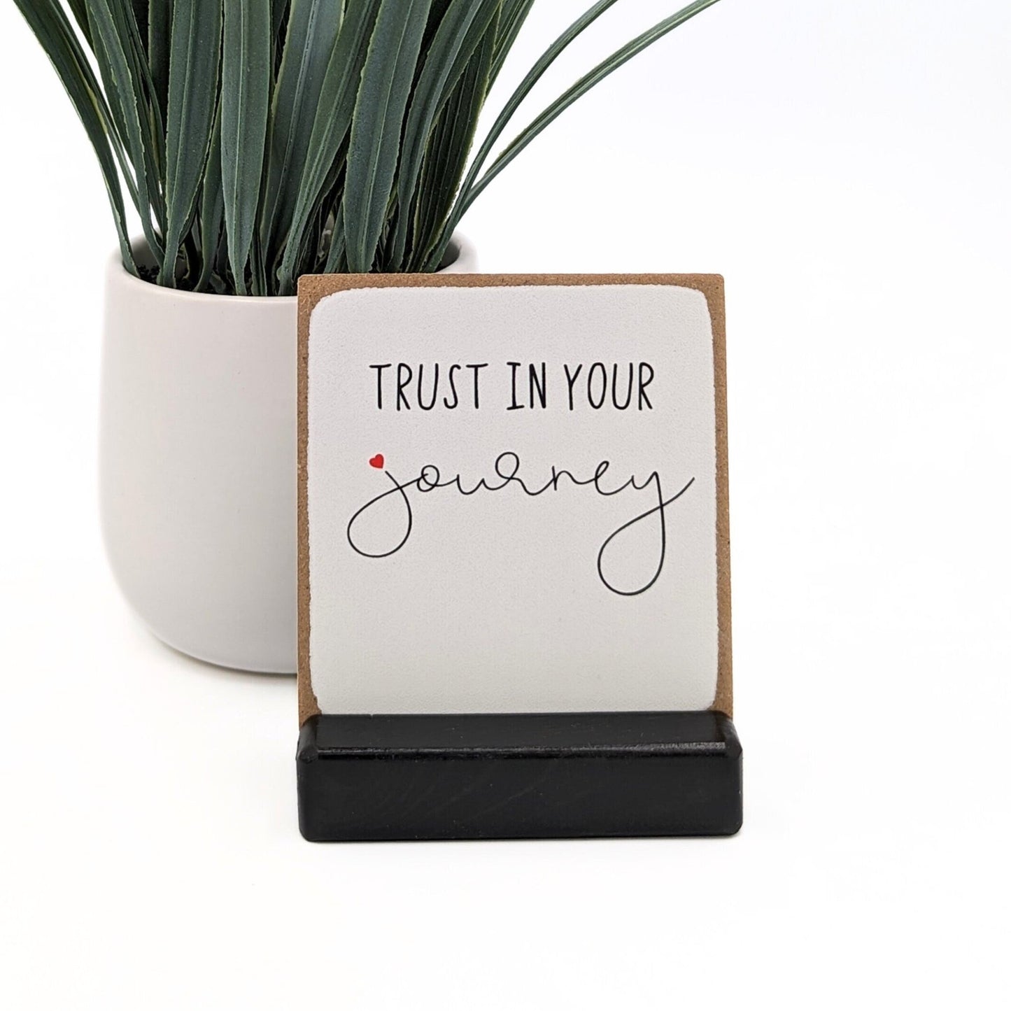 trust in your journey, desk decor, motivational sign, inspirational sign, mini sign, mental health gift