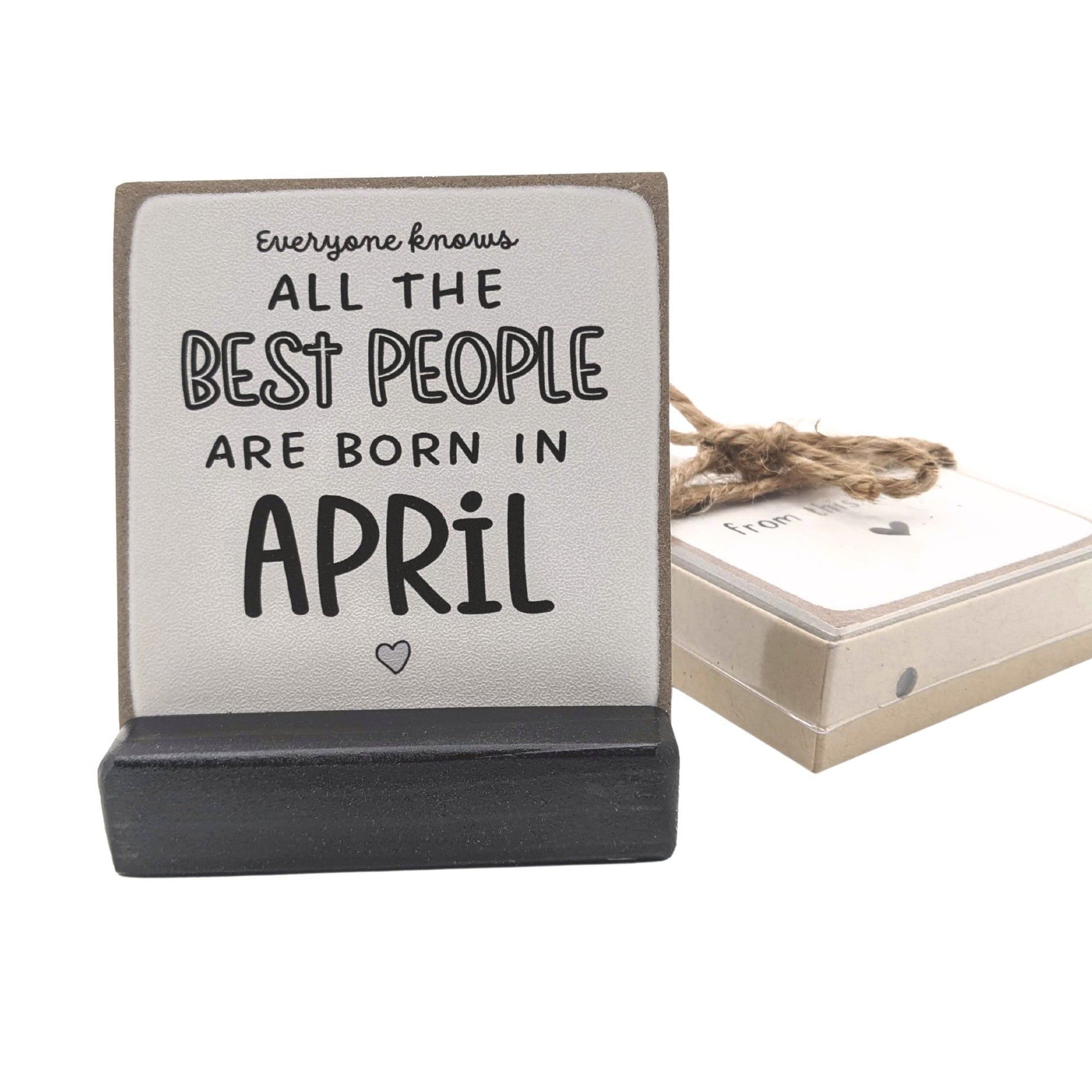 All the best people are born in April | Birthday gift | April birthday | Birthday card | Personalized birthday