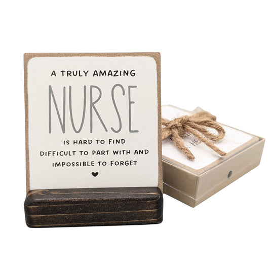 An amazing nurse is hard to find, thank you gift, nurses's week, nurse gift, message in a box, personalized gift