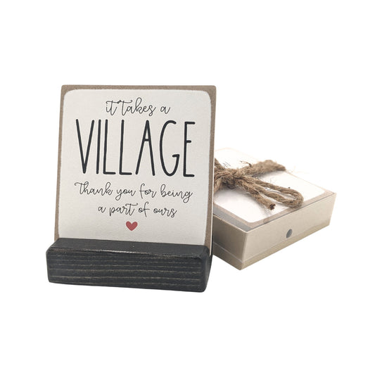 it takes a village thank you gift | message-in-a-box | child care worker gift |