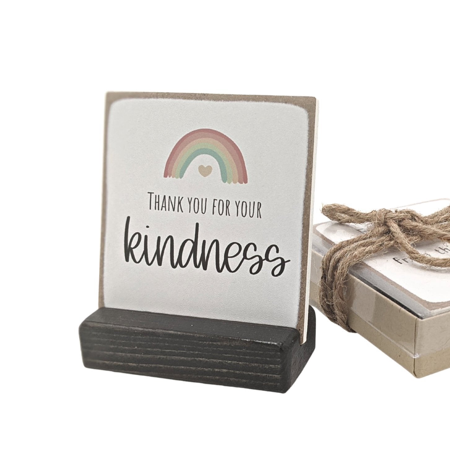 Thank you for your kindness, mini sign, thank you gift, appreciation gift, message in a box