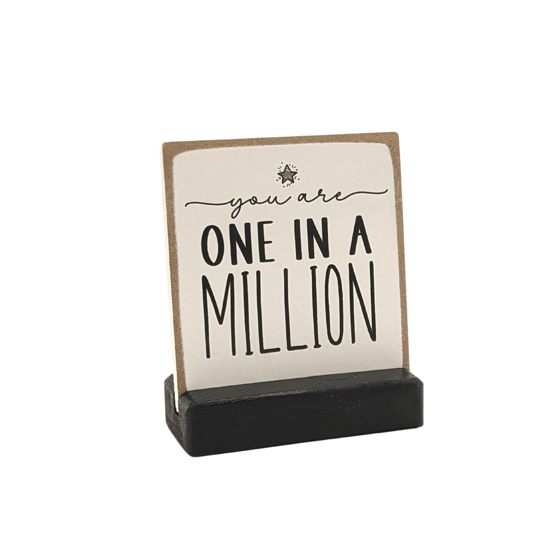 you are one in a million | message-in-a-box | thank you gift | employee gift | appreciation gift | mini sign