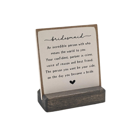 bridesmaid definition sign | message-in-a-box | bridesmaid thank you gift | will you be my bridesmaid