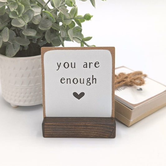 you are enough, mom gift, friend gift, support gift, affirmations gift