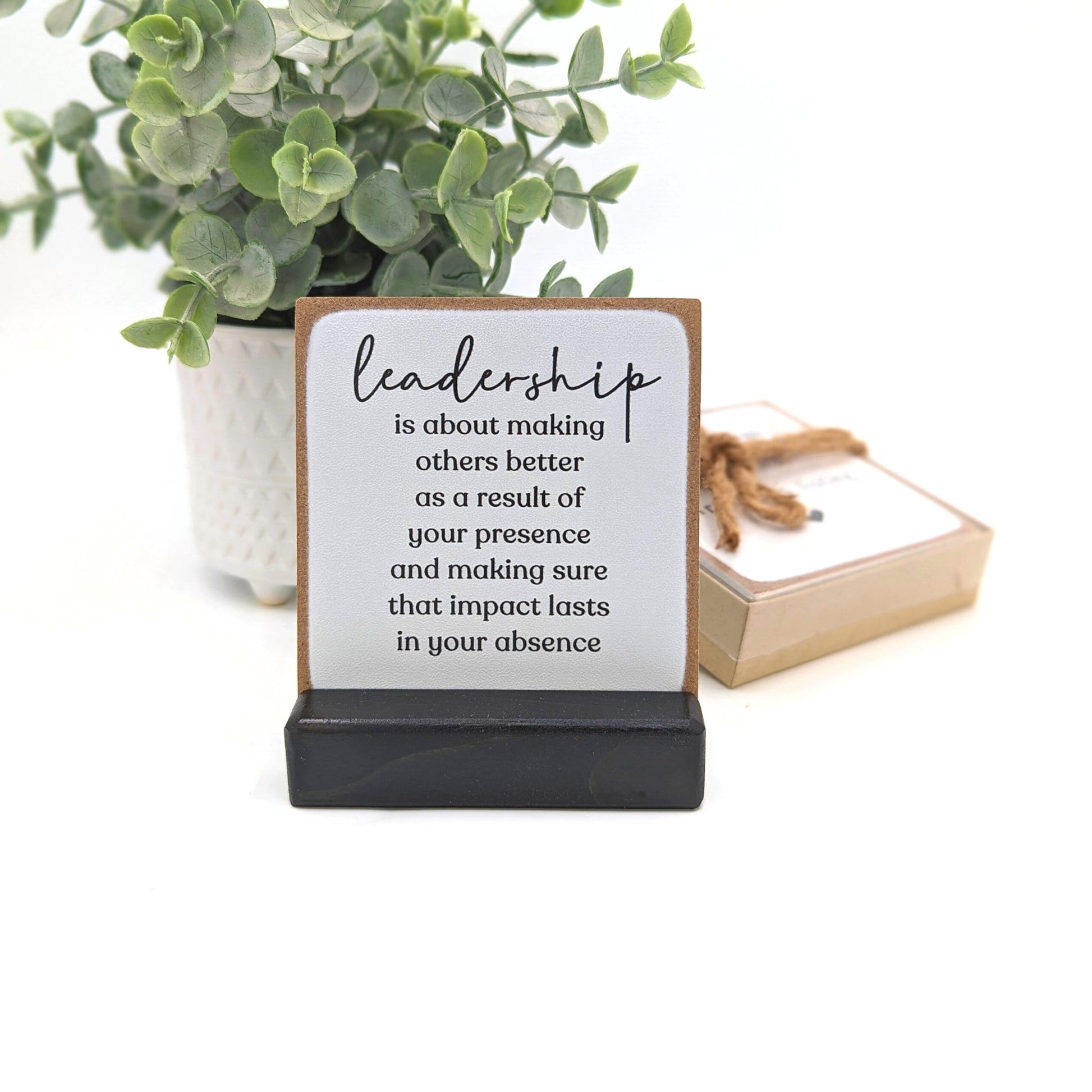 Leadership quote | thank you gift | leader gift | boss gift | boss card | Happy boss's Day | motivational leadership mini sign