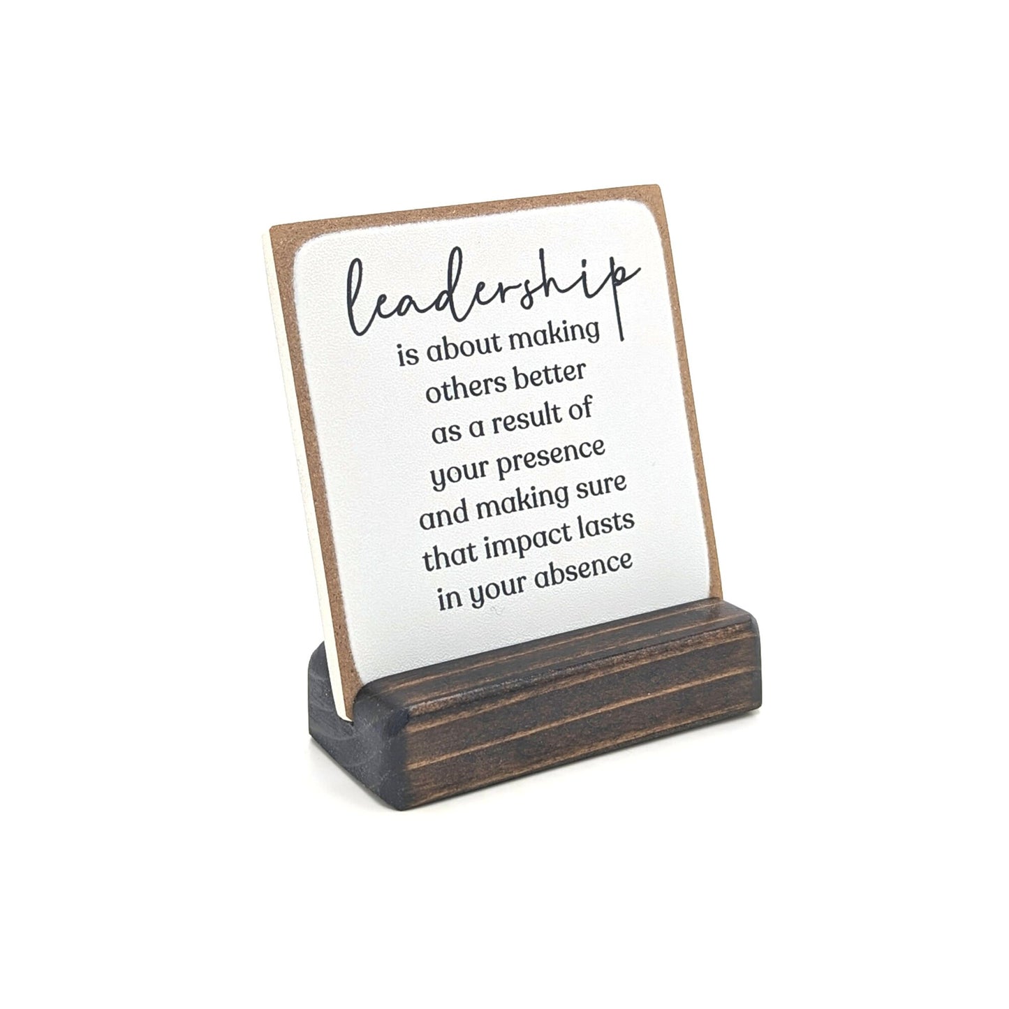 Leadership quote | thank you gift | leader gift | boss gift | boss card | Happy boss's Day | motivational leadership mini sign