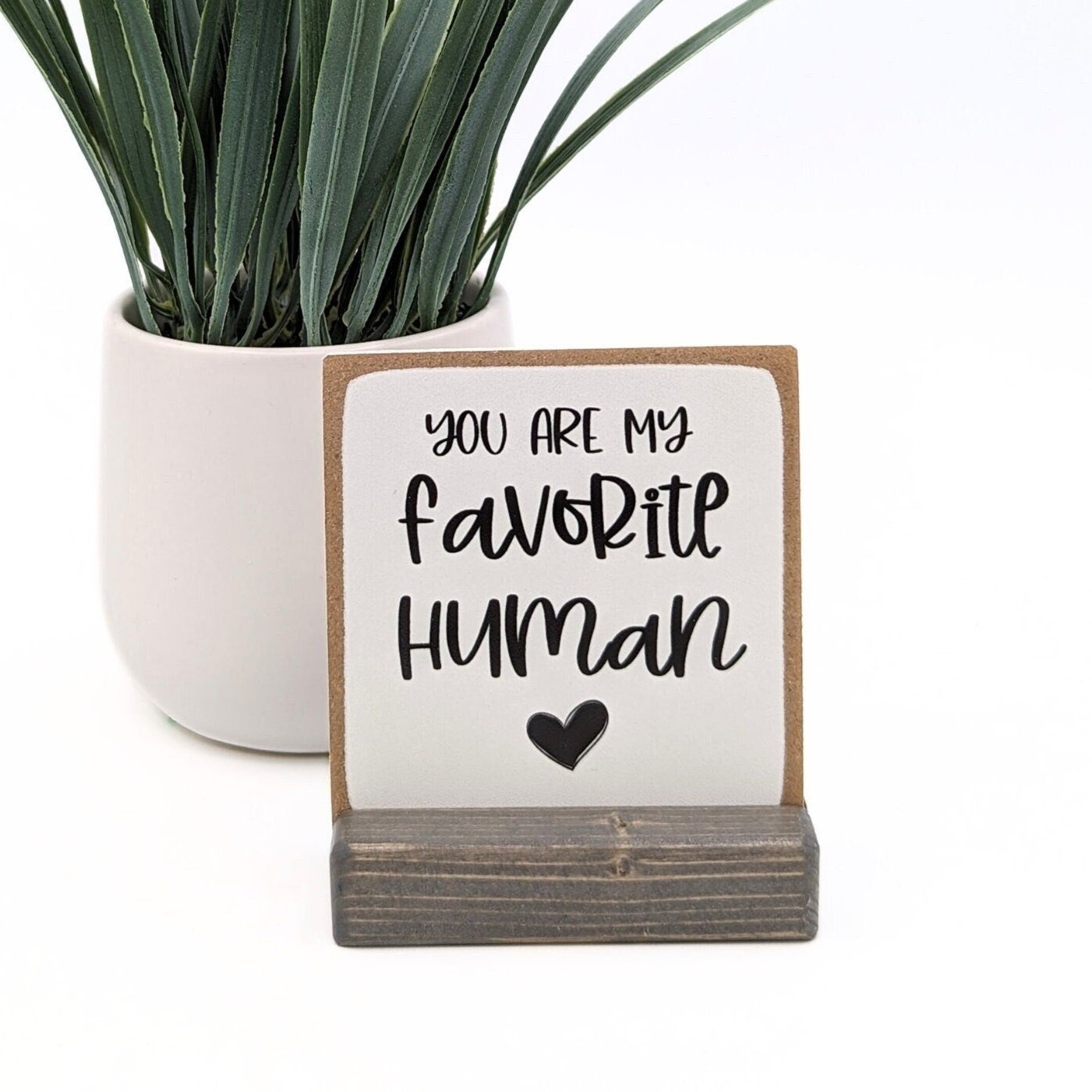 You are my favorite human, message in a box, mini sign, wood card, gift for friend, gift idea