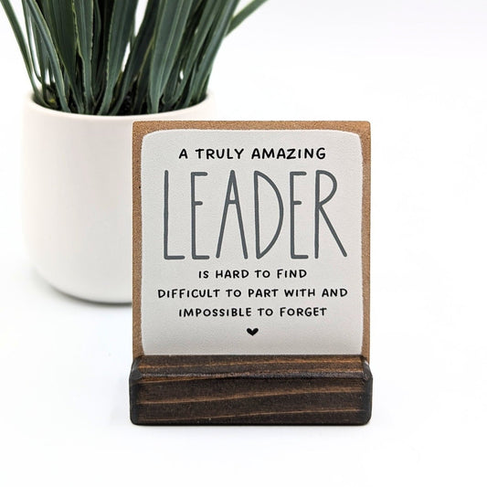 An amazing leader is hard to find, thank you gift, appreciation gift, leader gift, message in a box, personalized gift