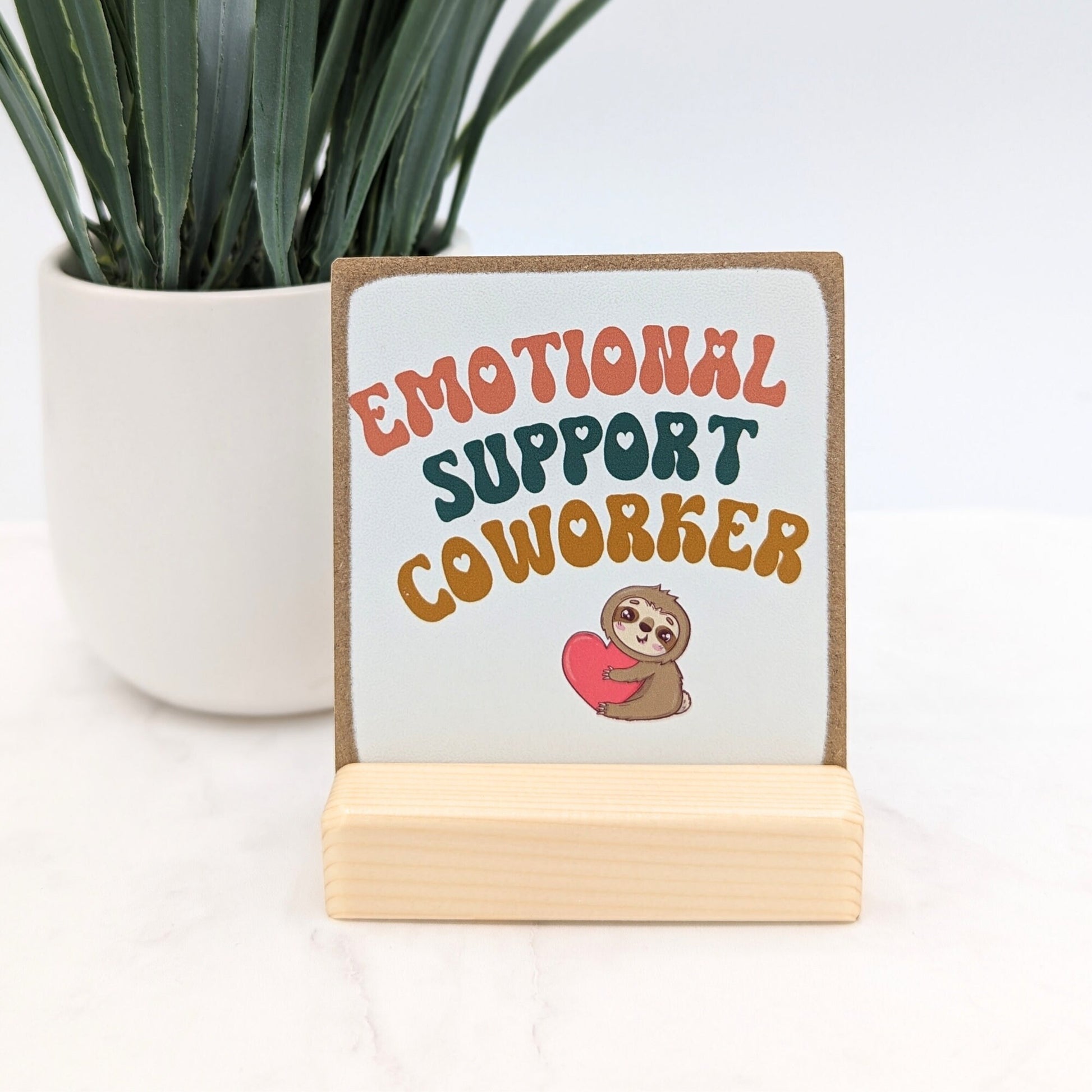 Emotional support coworker | message-in-a-box | coworker card | coworker gift | personalized gift