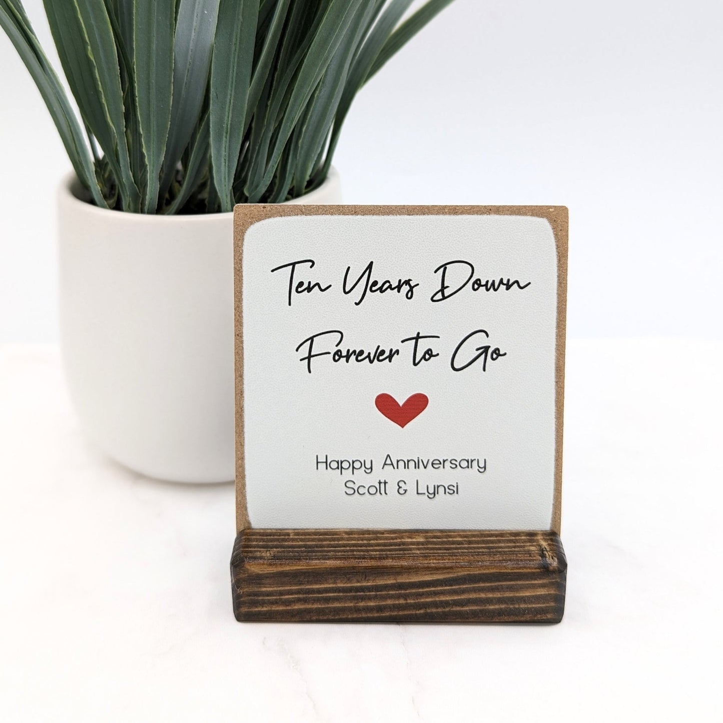 Years down, forever to go | anniversary gift | anniversary card | personalized anniversary